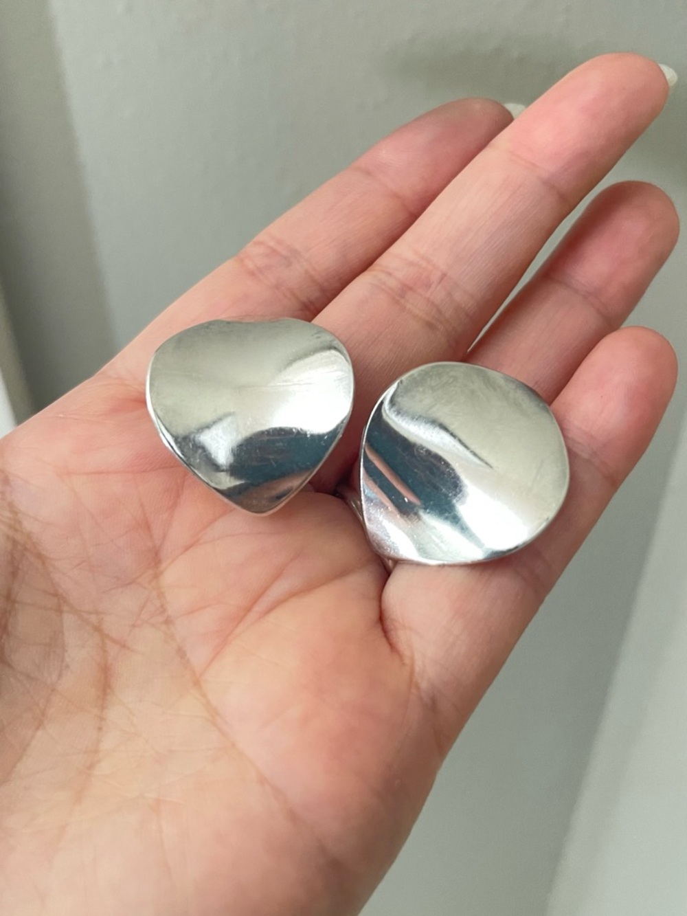 Georg Jensen Polished Sterling Silver Clip on earrings